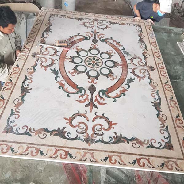mẫu nền nhà dá marble hoa văn đep